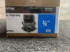 NEW LOT OF 6 CANTEX 5133464 3/4″ 1G PVC FSC BOXES