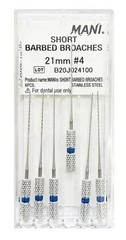 Mani Short Barbed Broaches for Efficiently remove debris and pulp tissue FREE SH