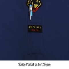 Revco Black Stallion Navy 7 oz. FR Cotton Knit Long-Sleeve T-Shirt Size Large