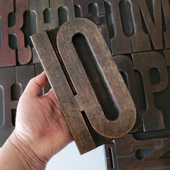 Antique Wood Type Letter Blocks Russian Empire Industrial decor Vintage Alphabet