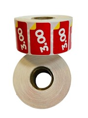 1000 1.5″x1″ $3.00 Books Price Point of sale Red & Yellow Labels Stickers