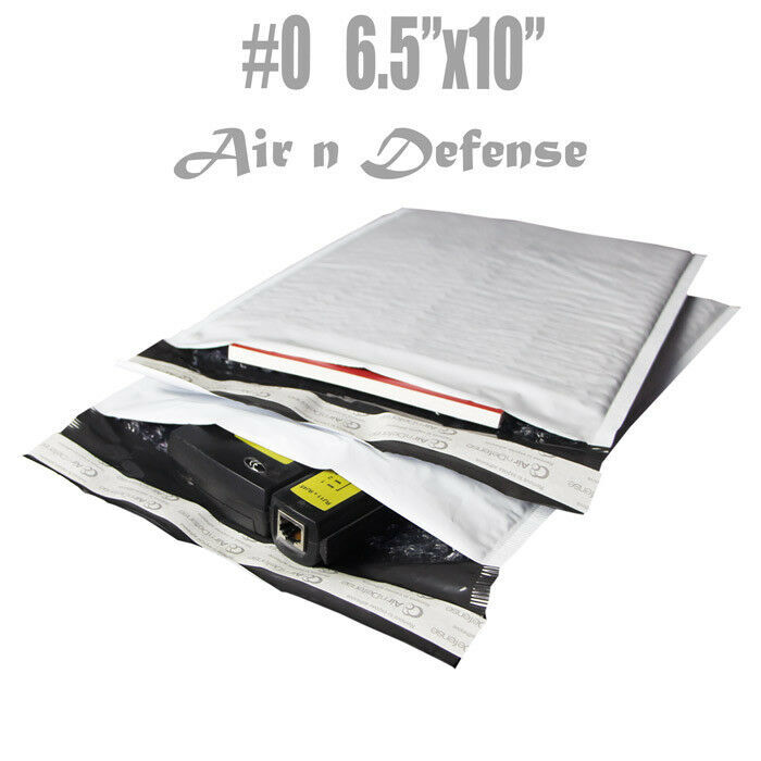1000 #0 6.5×10 Poly Bubble Padded Envelopes Mailers Shipping Bags AirnDefense
