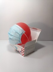 Disposable Face Mask Blue Health & Wellness 3-Ply Non-Medical 25pcs X Bx 14 Bxs