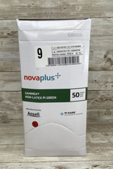 1 Box Gammex NovaPlus Non-Latex PI Green Surgical Glove Size: 9 *See Dates*