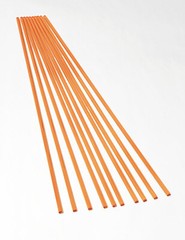 10 Pcs 1/8” DIAMETER x 12” LONG TRANSLUCENT AMBER ACRYLIC PLEXIGLASS PLASTIC ROD