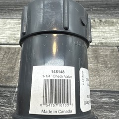 1-1/4″ Inch PVC Check Valve H2O PRO NEW [76]