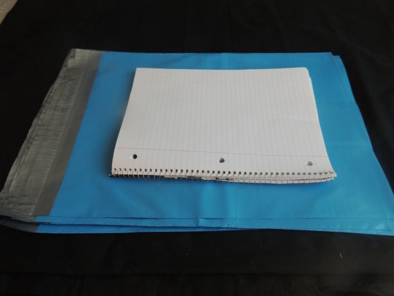 100 Blue 12×15 Flat Poly Postal Mailer Envelopes, Self Sealing USPS Shipping Bag