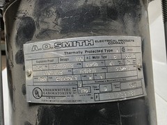 A.O. Smith C56A17A21, 1/4 hp 1725 rpm. Explosion Proof Motor 115-230 1 Ph 56 Fr.