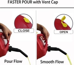 Gas Can Spout Replacement Old Style with Flexible Pour Nozzle Coarse and Fine Th