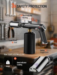 ThermoMaven Propane Torch with One-Touch Max Fire, Cooking Blow Torch Gun with a