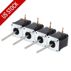 Nema17 High Temp Stepper Motor 55Ncm(78oz.in) 55mm Round Shaft 17HS19-2504S-H-V1