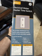 GE 15146 24-Hour Heavy-Duty Electrical Indoor Water Heater Time Switch Timer
