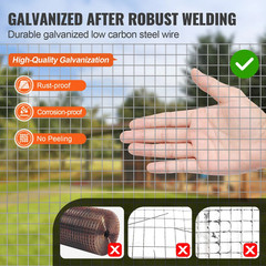 Hardware Cloth 1/2″ 48in x 50ft 19 Ga Wire Mesh Roll Chicken Wire Fencing US New