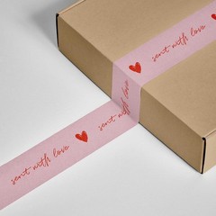 Handwritten Heart Decorative Tape – 1.88″ x 110 Yards, Water-Resistant & Strong!