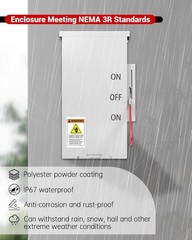 200 Amp Transfer Switch, 48000W General-Duty Double-Throw Safety Switch