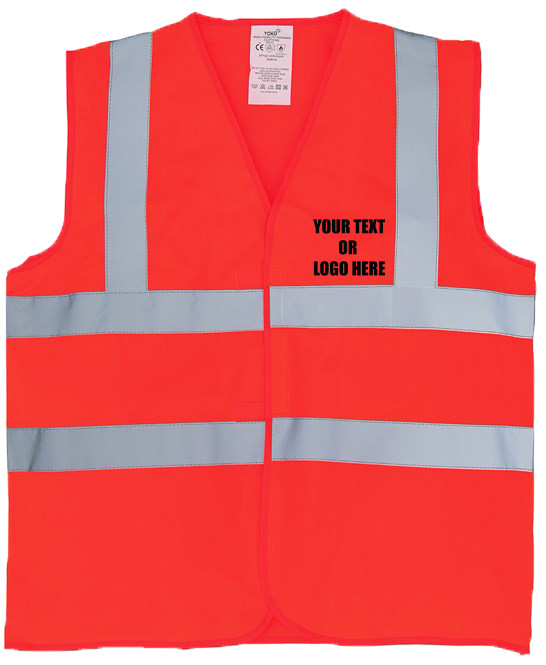 Personalised Custom Flame Retardant Hi Vis Sleeveless Waistcoat Safety Vest