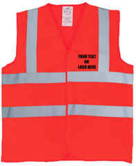 Personalised Custom Flame Retardant Hi Vis Sleeveless Waistcoat Safety Vest