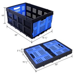 2-Tier Collapsible Multi-Purpose Utility Shopping Cart