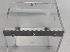 Clear Acrylic Parafilm M & Foil Dispenser 2-Slots 4-3/4”L x 6-3/4”W x 6-3/8”H B