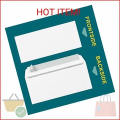 #9 Envelopes Self Seal – 80 Pack – Security Tinted 3 7/8″ x 8 7/8″ Business Enve