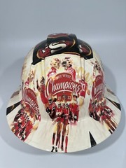 New Full Brim Hard Hat Custom Hydro Dipped SAN FRANCISCO 49ERS NFC WEST CHAMPS