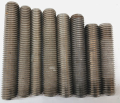 3/4″-10 THREAD STUDS (LOT OF 8) ASSORTED LENGTHS 3-1/2″ TO 4-1/2″