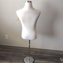 Royal Form Adult Unisex Fabric Torso Dress Form Mannequin w/ Metal Stand