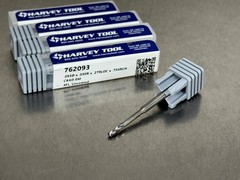 (Qty. 4) Harvey 3/32″ Carbide End Mill Long Reach .03″ CR 762093