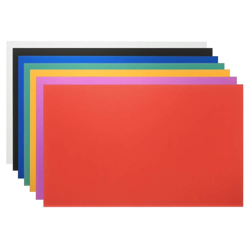7Pcs 6″x10″ Aluminum Sheet Metal, Silver/Black/Blue/Green/Yellow/Red/Purple