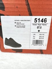 Red Wing Worx Nitro Oxford Steel Toe Black Leather Safety Shoe 5146 Womens 7.5 W