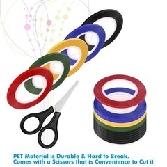 15 Rolls 1/8 Inch Whiteboard Pinstripe Tape – 108 Feet Per Roll for Dry Erase Bo