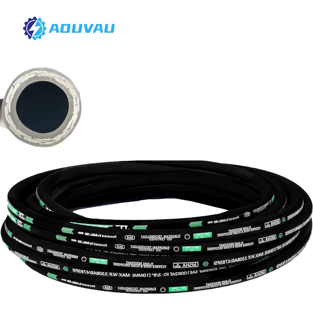 Hydraulic Hoses Rubber Hydraulic Oil Hose（ 1/2 in x 100 ft） 3988PSI