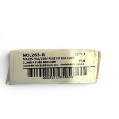 Cooper Bussmann 263-R Class R Fuse Reducer 30A to 60A 250V Pair