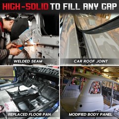 Seam Sealer Automotive Black Paintable Waterproof Quick Cure Polyurethane Auto