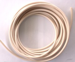 Santoprene 73A Natural Rubber Tubing, 5/8 in ID X 7/8 in OD–50 ft, FDA Tubing