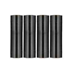 8 Rolls Cast Narrow Banding Stretch Wrap Shrink Film 18″ x 1500′ 47 Gauge Black