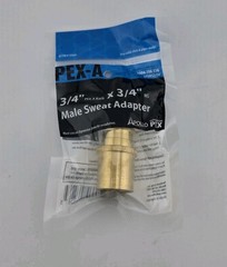 Lot of 10 Apollo Brass PEX-A 3/4″ x 3/4″ Male Sweat Adapter EPXMS3434