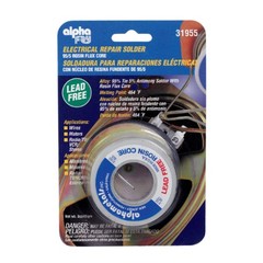 Alpha Fry 3oz Lead-Free Rosin Core Solder Wire 0.06in. D Tin/Antimony 95/5