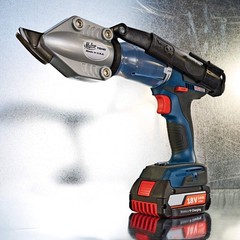 Malco TurboShear Heavy Duty Sheet Metal Cutting Drill Attachment with Case