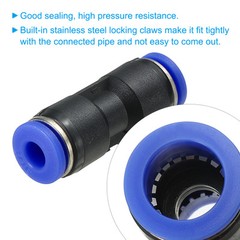 3/16 Inches Push to Connect Fitting Quick Release Pneumatic Connectors 10Pcs
