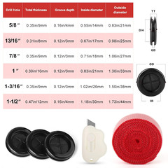 63pcs Rubber Grommet Kit Drill Hole Firewall Hole Plugs Wire Protection 6 Sizes