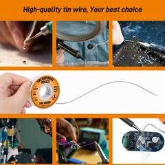 Solder Wire – Sn60/Pb40, 0.8mm Diameter, 50g, Low Melting Point & Fast Soldering