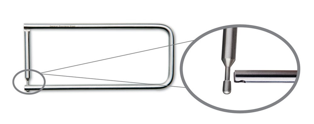 2 Instrument Stringer, 2.5″ x 8″, with Ball Tip Side Pin Lock, Premium
