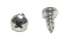 (100) #8 x 3/8 Stainless Steel Phillips Pan Head Sheet Metal Screws Type A