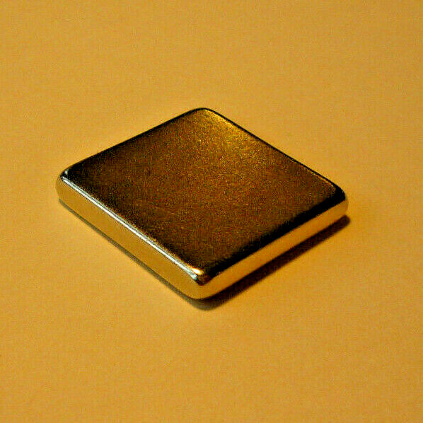 Neodymium Block Magnets (6 Pk) 3/4 inch x 3/4 x 1/8 Thick – Higher N48 Power