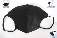 New Small Medium Face 10-500 Black KN95 Face Mask Disposable Respirator 5 Layer
