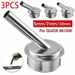 3pcs 45?? Angle Nozzle For QUICK 861DW Heat Hot Air Rework Station Welding