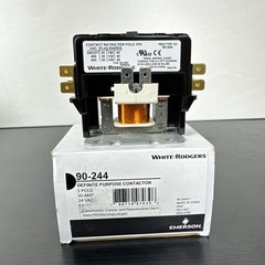 White Rodgers Magnetic Contactor 50/60Hz 30A 40A 2-Poles 24VAC 90-244