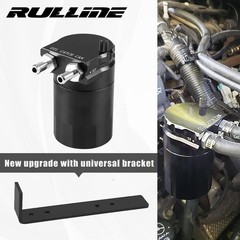 Aluminum Oil Catch Can Tank 350ml Universal Fit For Cars With Bracket