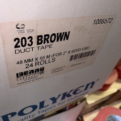 4 Rolls Polyken 203 9 mil Multi-Purpose Duct Tape Blue / Red / Brown 2” X 60yds